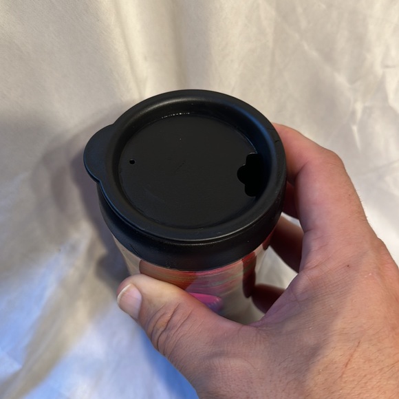 Happy Birthday Tumbler Hearts Balloons With Lid - Picture 2 of 3